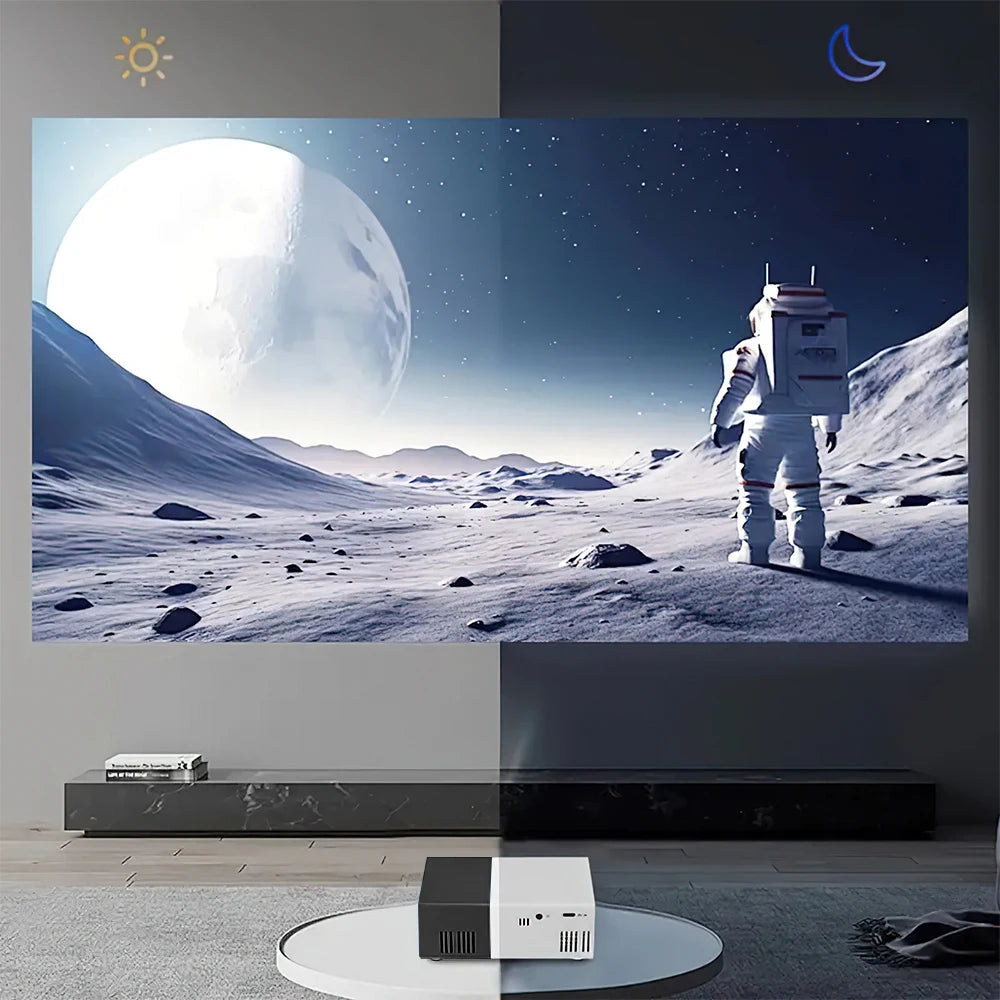Portable Wired Projector Mobile Phone With Retractable Bracket LED Mini Home Video Equipment 720P HD Screen USB/SD/AV/Hd