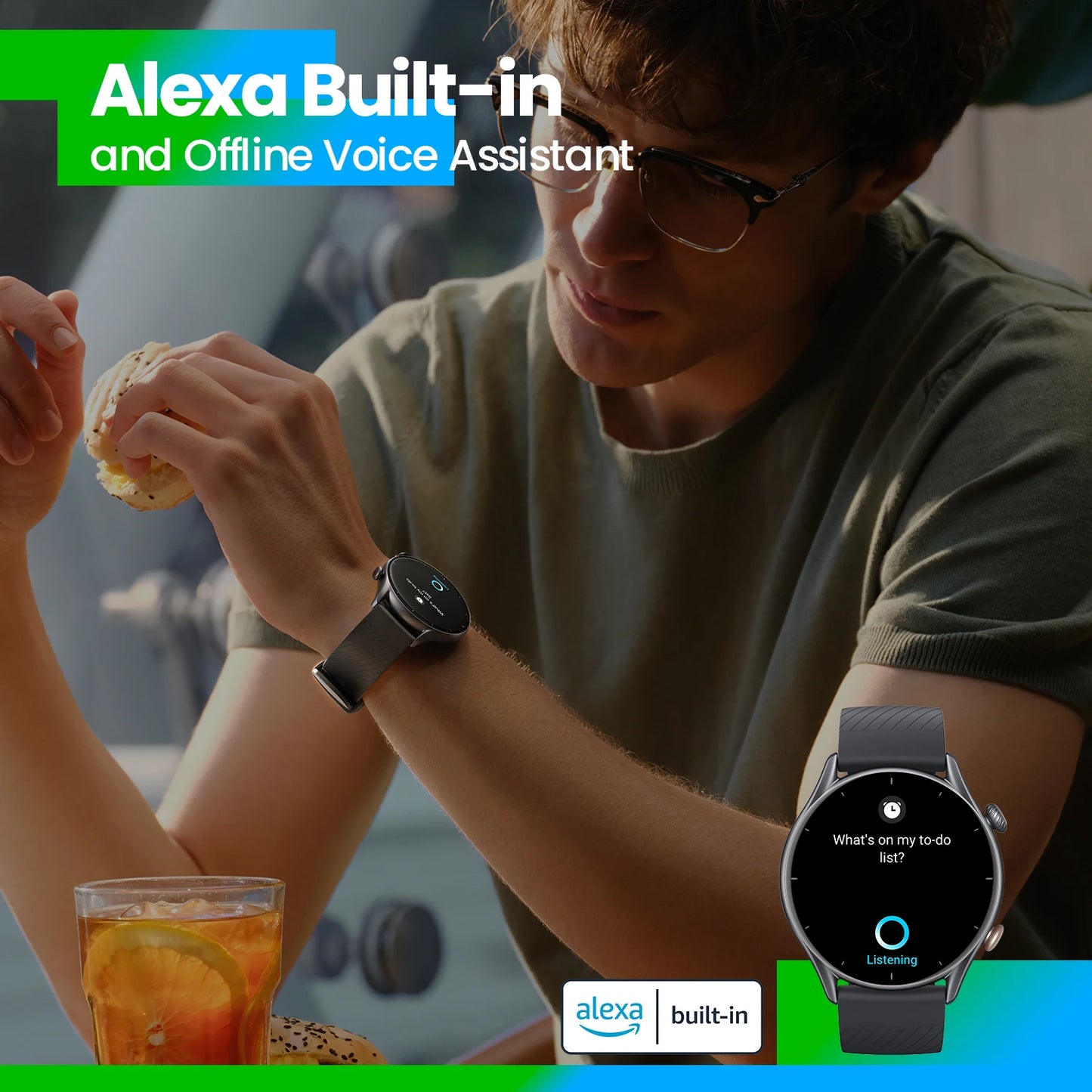 Global Version Amazfit GTR 3 GTR3 GTR-3 Smartwatch 46mm Zepp OS Alexa Built-in GPS Smart Watch Over 150 Sports Modes