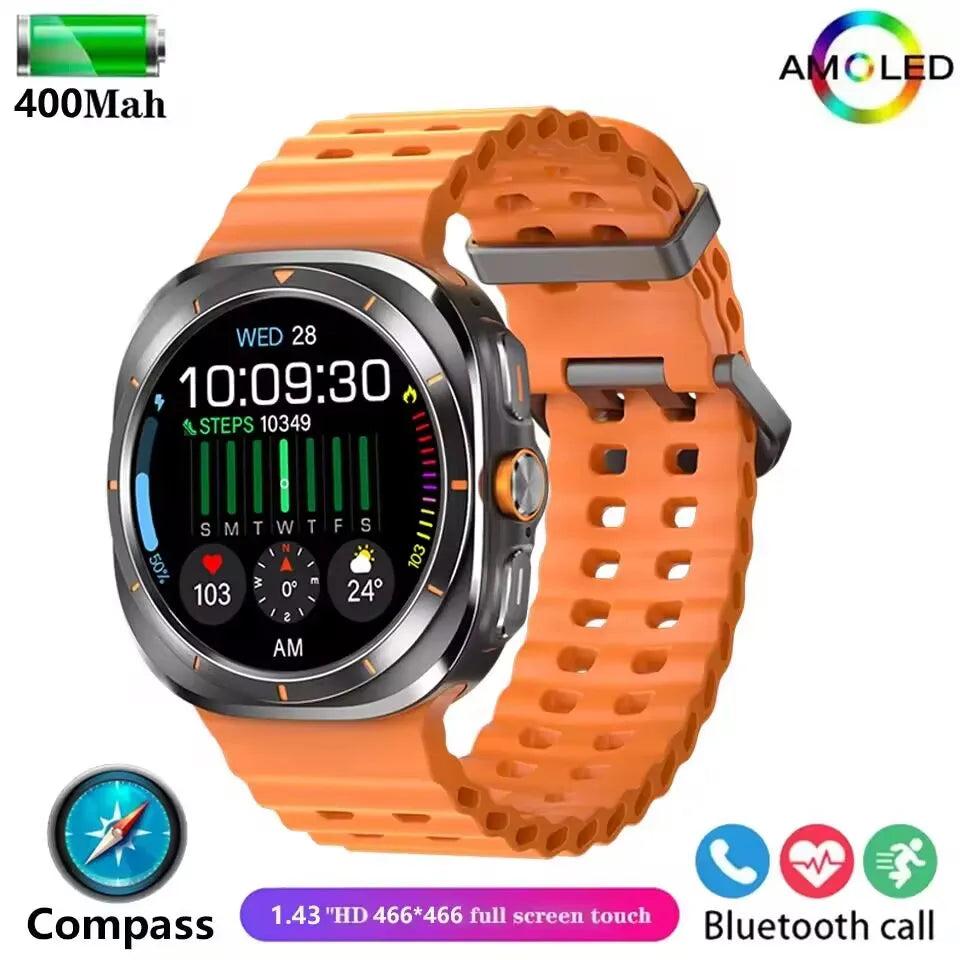 New 2025 Galaxy Watch 7 Ultra 47mm Smart Watch Bluetooth Call Men GPS NFC AMOLED Fitness Tracker Health Smartwatch For Samsung