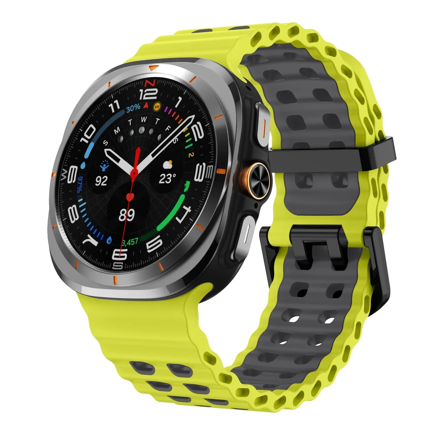 Marine Band For Samsung Galaxy Watch Ultra Strap 47mm Accessories Sport Silicone Correa Bracelet Galaxy Watch 7 ultra 47mm Strap