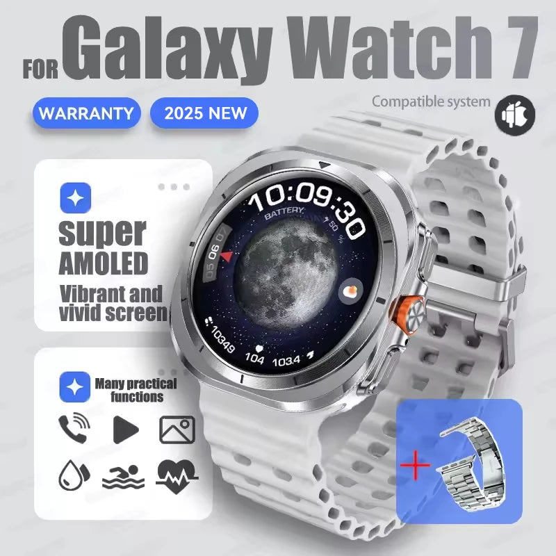 Hot Sales 2025 New For Samsung Watch 7 Ultra Smart Watch Men 32GB Memory GPS trackr NFC Bluetooth call Outdoor Sport Smartwatchs