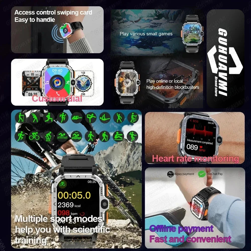 New For XIAOMI PGD Android Smart Watch Men GPS 16G/64G ROM Storage HD Dual Camera 2G 4G SIM WIFI Wireless Fast Internet Access