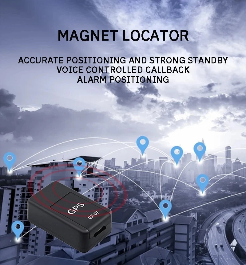 Micro Magnetic GPS Tracker, Vehicle Motorcycle Real-time Anti-theft Tracking Monitor, Personal Anti Loss Positioning Mini GPS