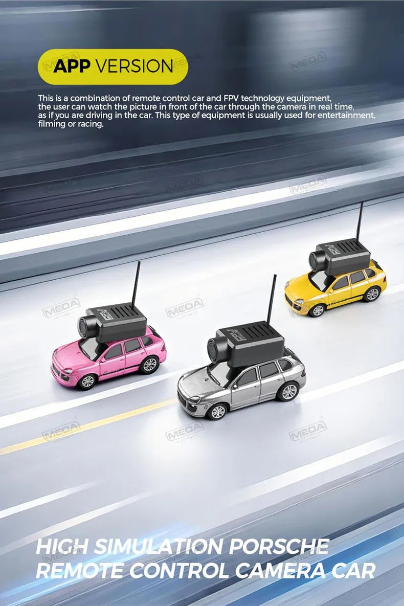 Wltoys 6401-C 1/64 FPV Mini RC Car&Runway Mats 2.4GHz First Person View Gyroscope Remote Control Car with HD Camera Racing Toy