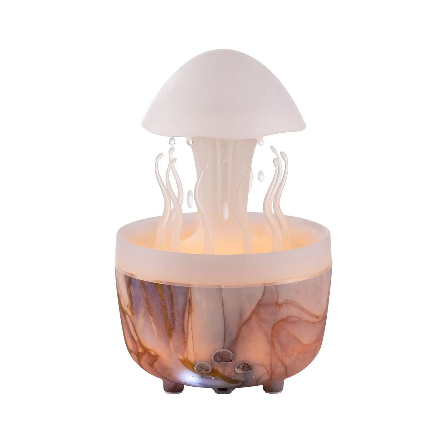 Raindrop Humidifier Jellyfish Seaweed Shape Aromatherapy Diffuser 300ml with Remote Control Can be Timed for Bedroom Office