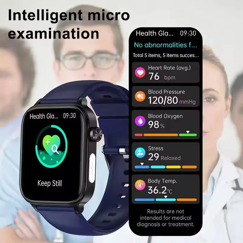 2025New AI Diagnosis Body Composition Health Smart Watch ECG Blood Pressure Uric Acid LIpid Bluetooth Call Bracelets For HUAEWEI