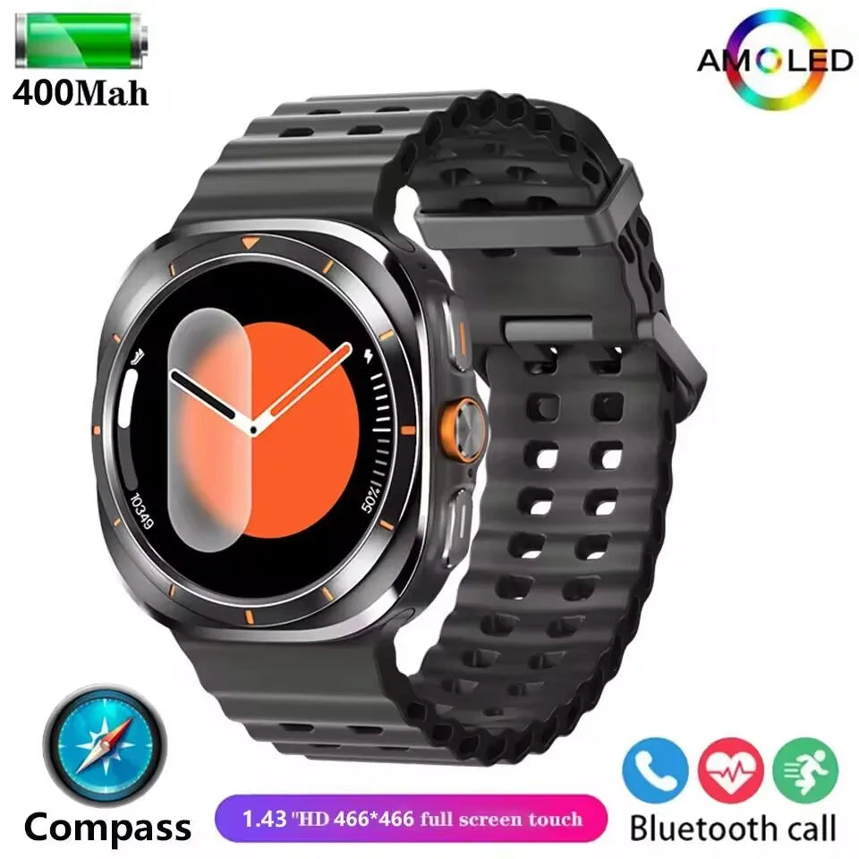 New 2025 Galaxy Watch 7 Ultra 47mm Smart Watch Bluetooth Call Men GPS NFC AMOLED Fitness Tracker Health Smartwatch For Samsung
