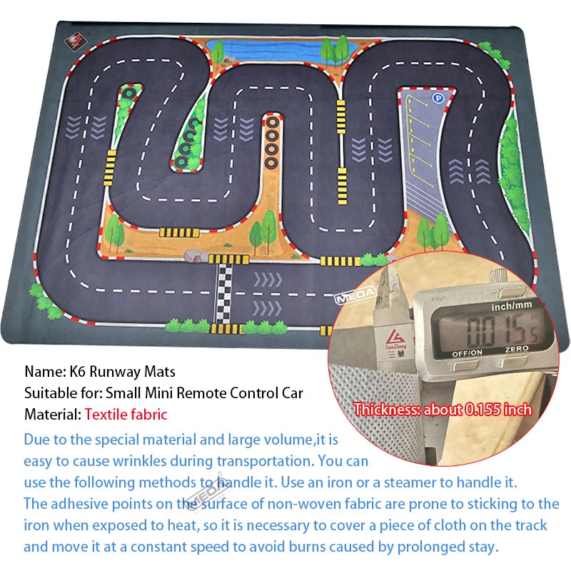 Wltoys 6401-C 1/64 FPV Mini RC Car&Runway Mats 2.4GHz First Person View Gyroscope Remote Control Car with HD Camera Racing Toy