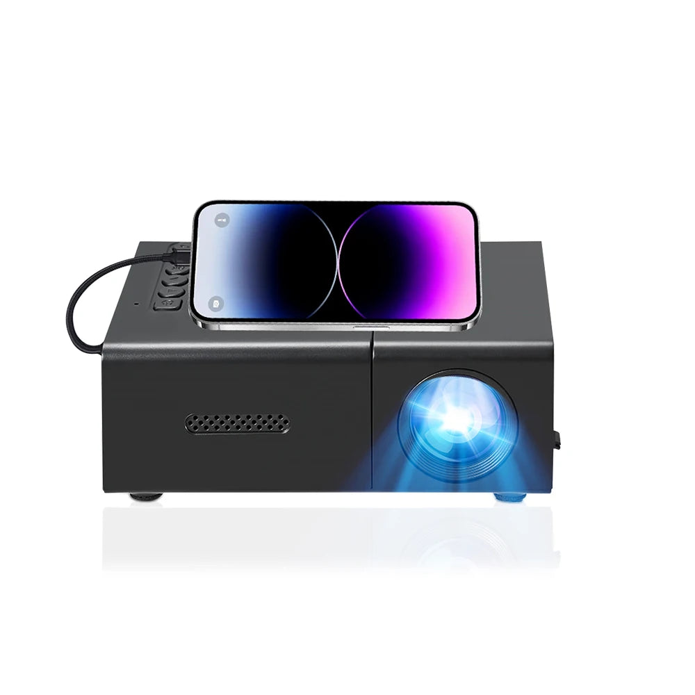Mini Projector Multimedia LED Home Theater 1080P Portable Projector Devices USB/SD/AV/Hd for Outdoor Movie