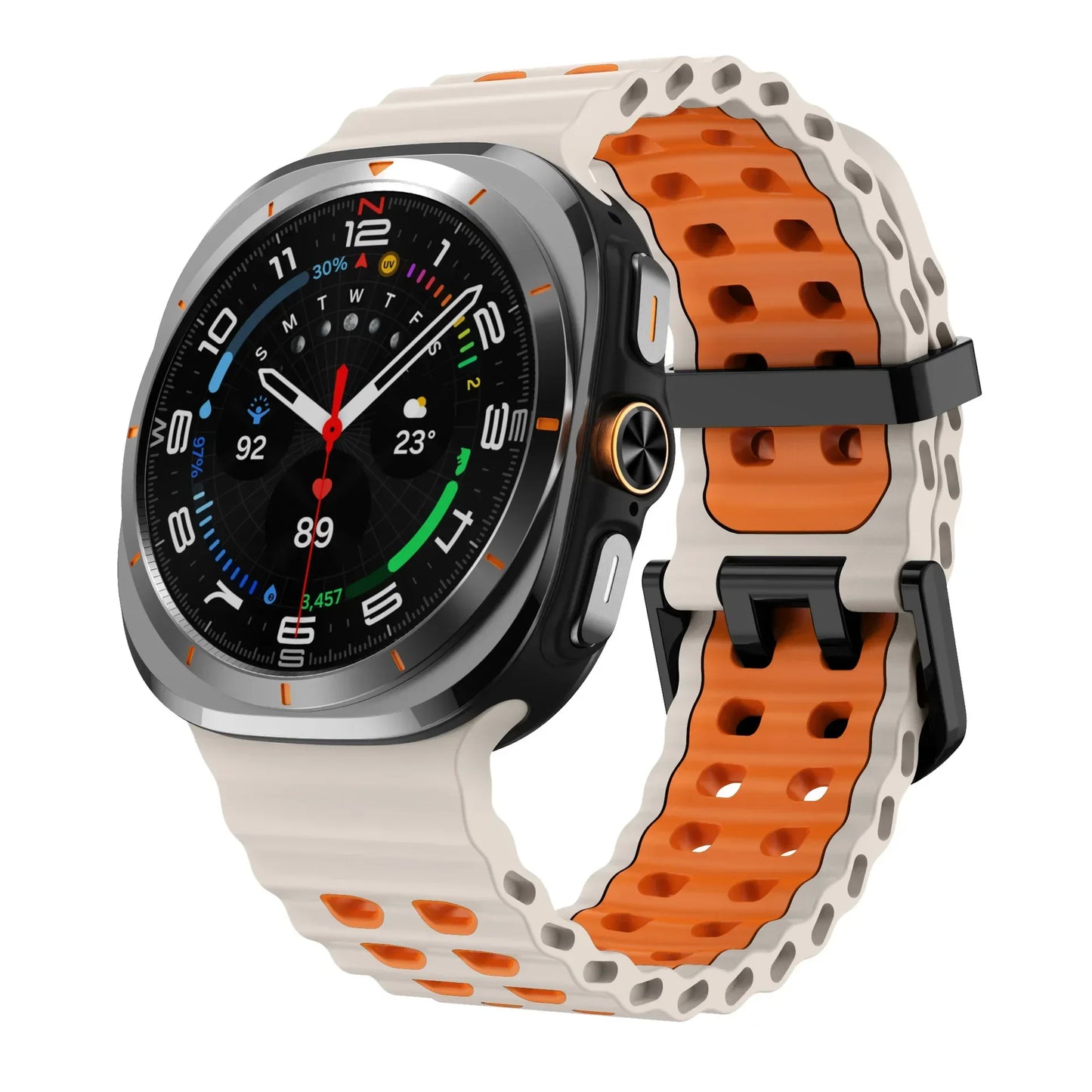 Marine Band For Samsung Galaxy Watch Ultra Strap 47mm Accessories Sport Silicone Correa Bracelet Galaxy Watch 7 ultra 47mm Strap
