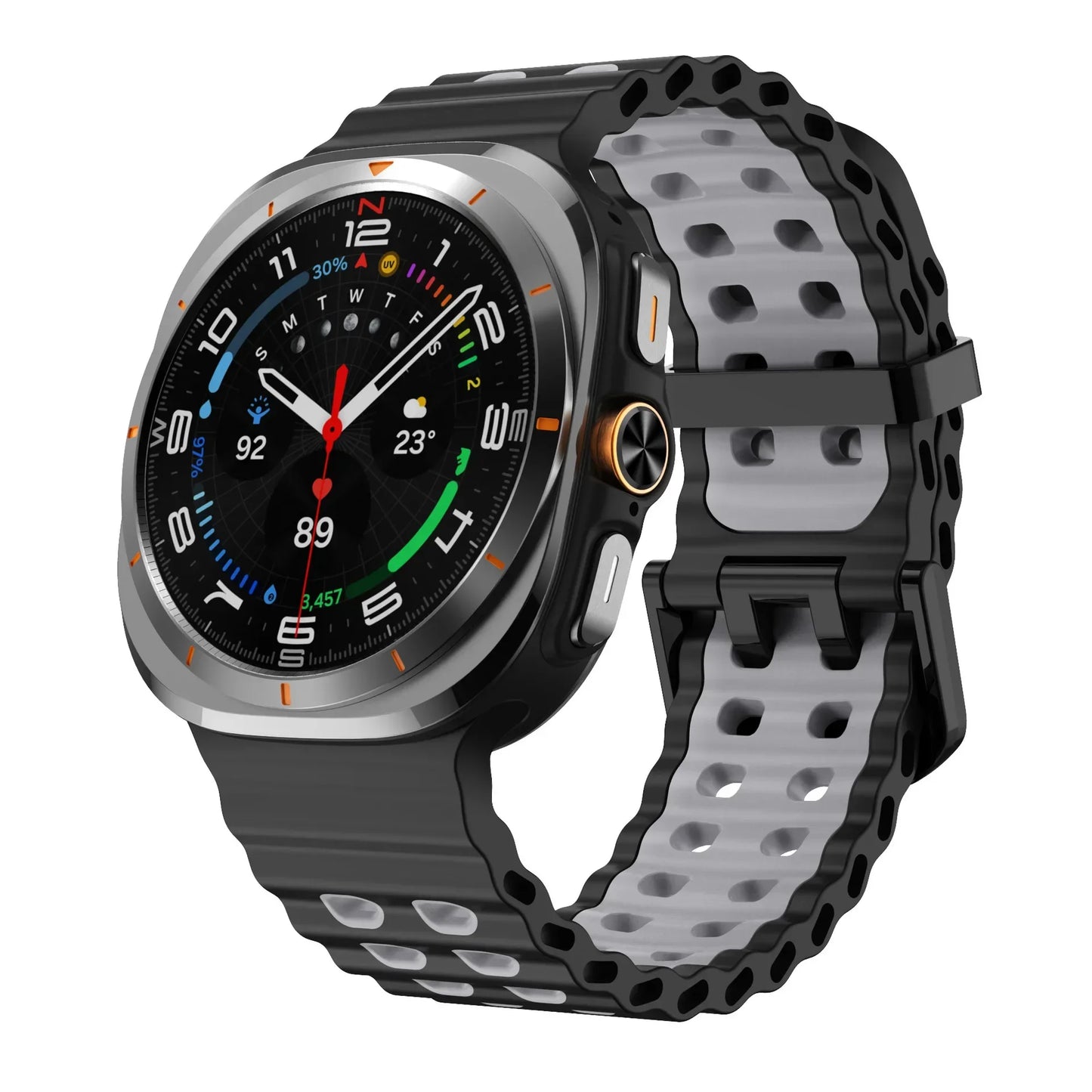 Marine Band For Samsung Galaxy Watch Ultra Strap 47mm Accessories Sport Silicone Correa Bracelet Galaxy Watch 7 ultra 47mm Strap