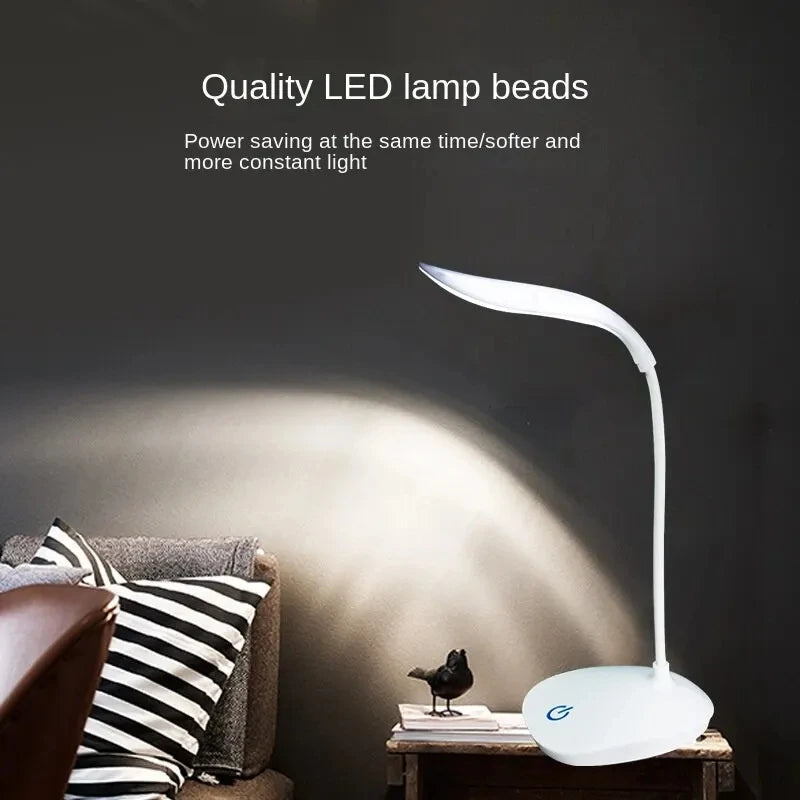 Dormitory Reading the USB Charging LED Lamp That Shield an Eye Beads Three Gears Touch Dimmer Lamp Eye Protection Desk Lamp