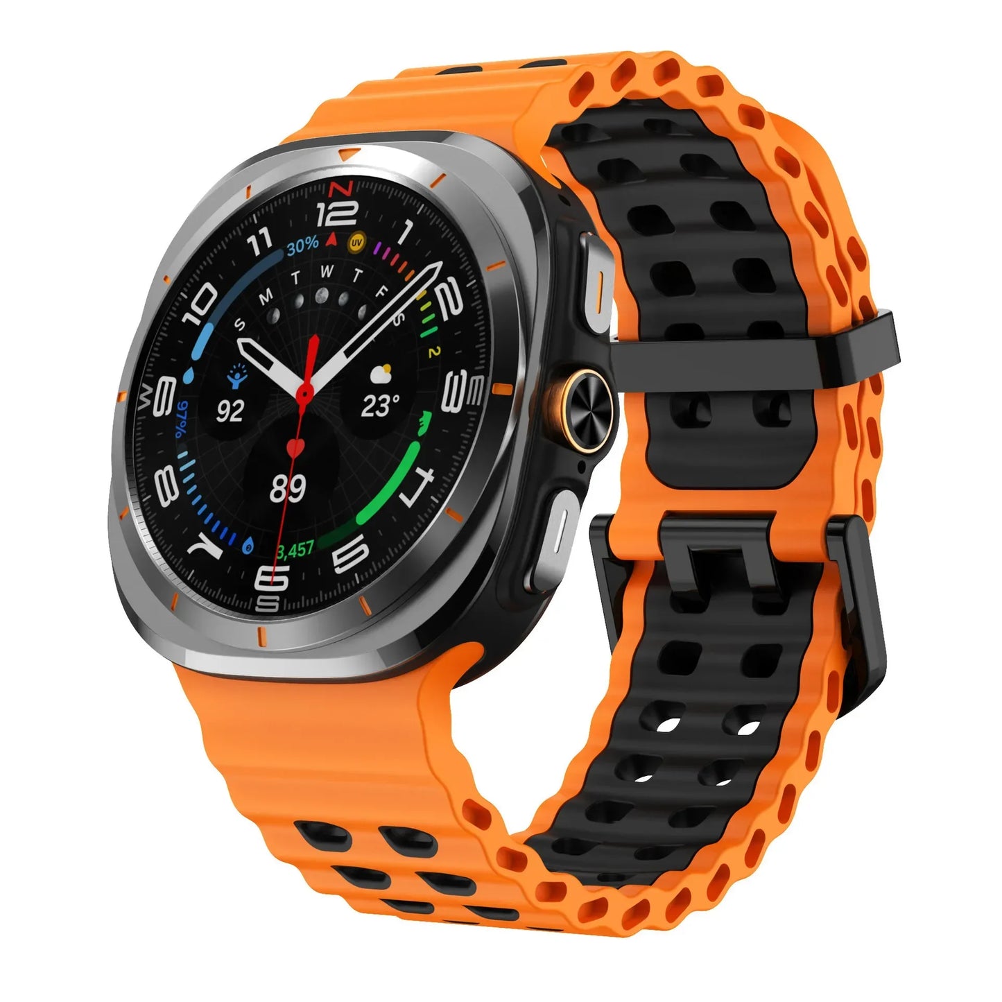 Marine Band For Samsung Galaxy Watch Ultra Strap 47mm Accessories Sport Silicone Correa Bracelet Galaxy Watch 7 ultra 47mm Strap