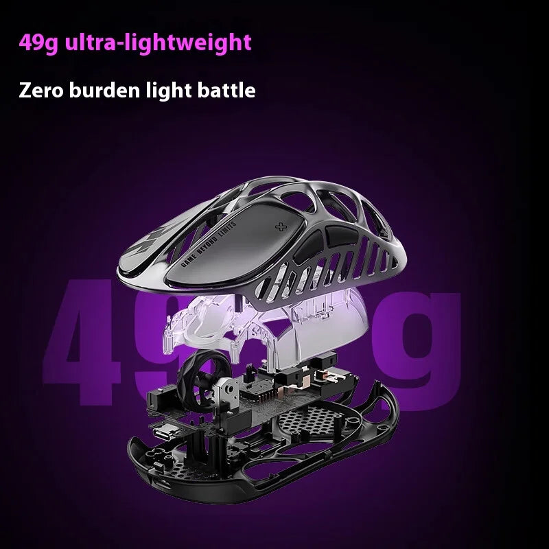 Gravastar Mercury X Pro Gaming Mouse E-sport PAW3950 Flagship Sensor Customized Magnesium Alloy Lightweight Design 8K Dongle