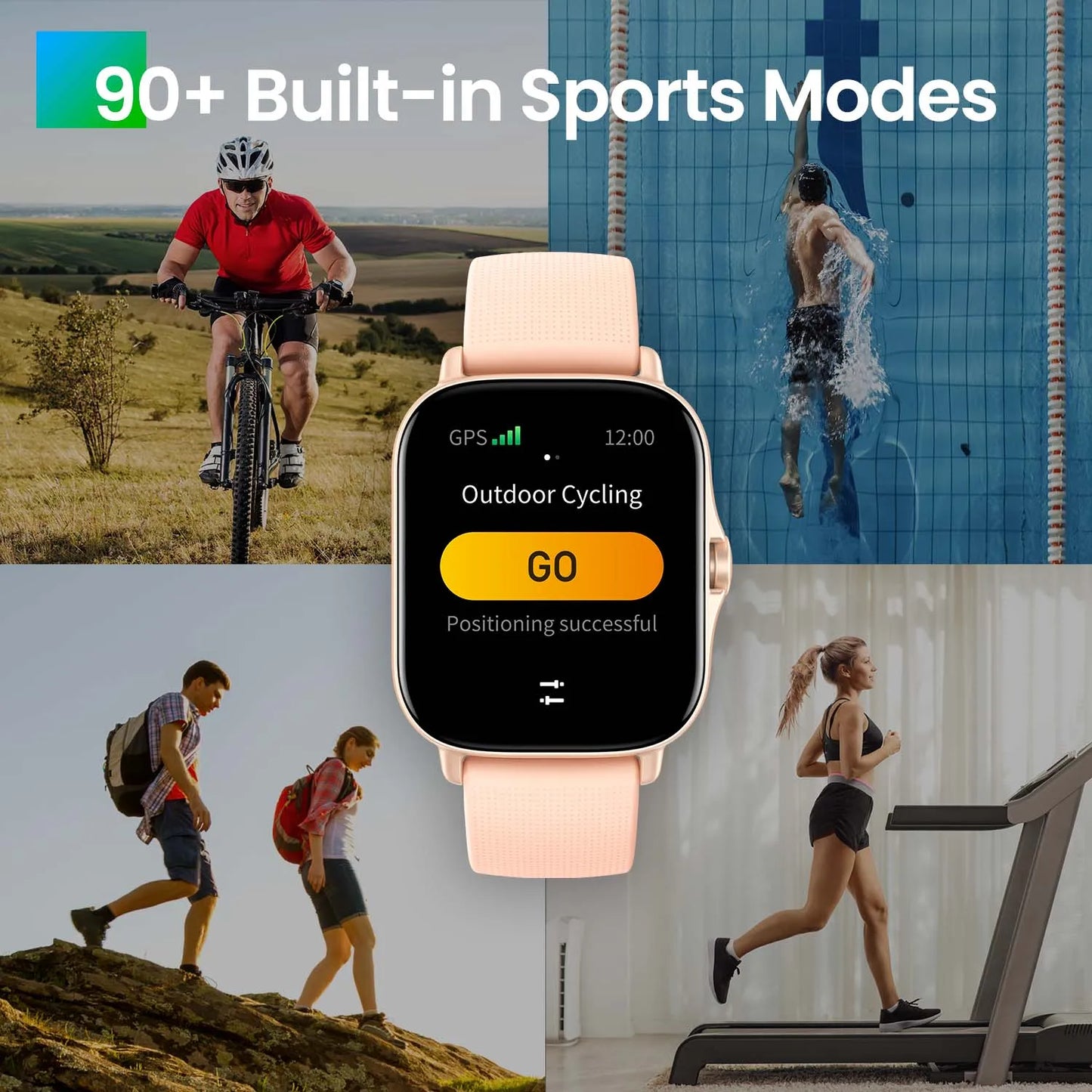 [New Version ] Amazfit GTS 2 Smartwatch 43mm All-round Health and Fitness Tracking Smart Watch Alexa Built-in