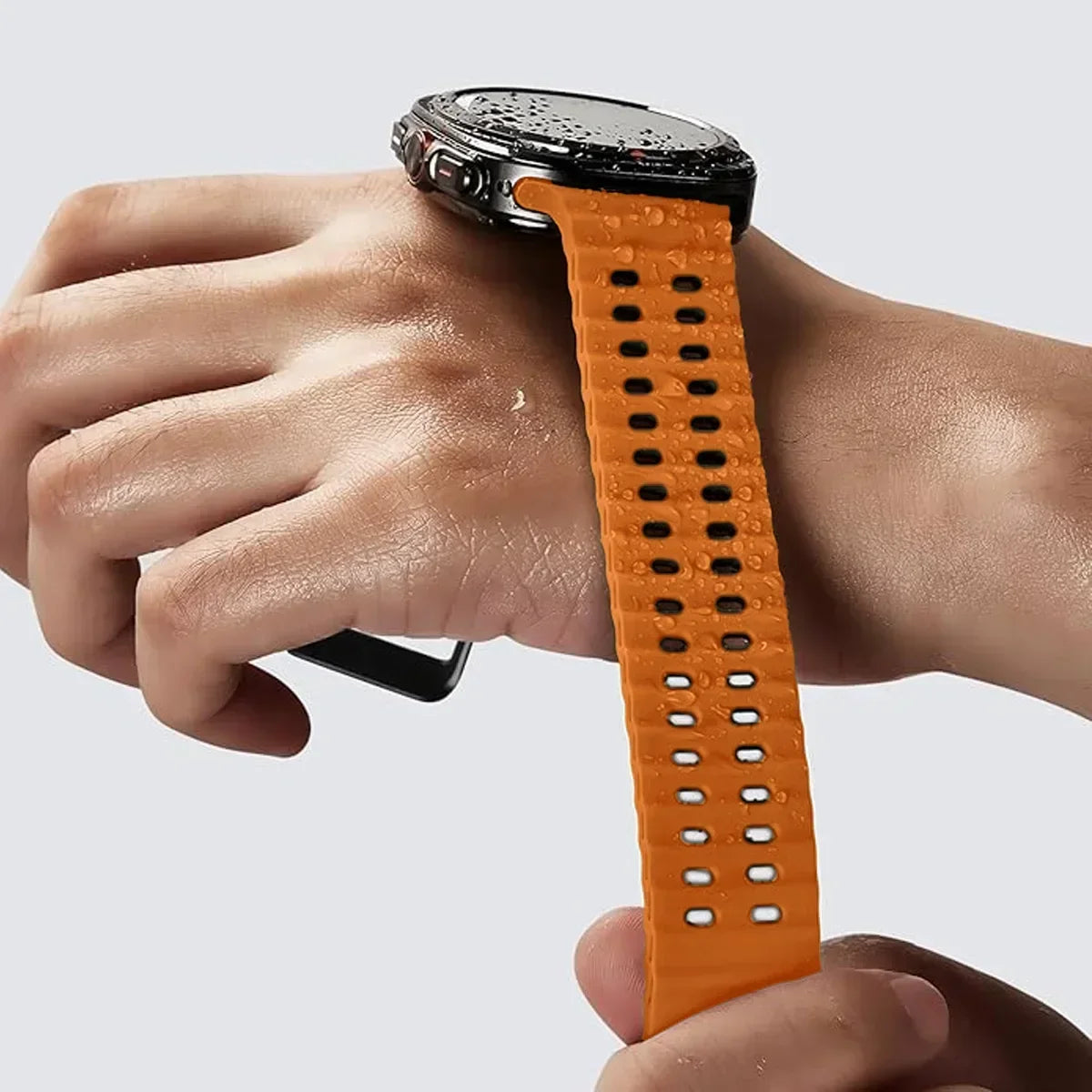 Marine Band For Samsung Galaxy Watch Ultra Strap 47mm Accessories Sport Silicone Correa Bracelet Galaxy Watch 7 ultra 47mm Strap