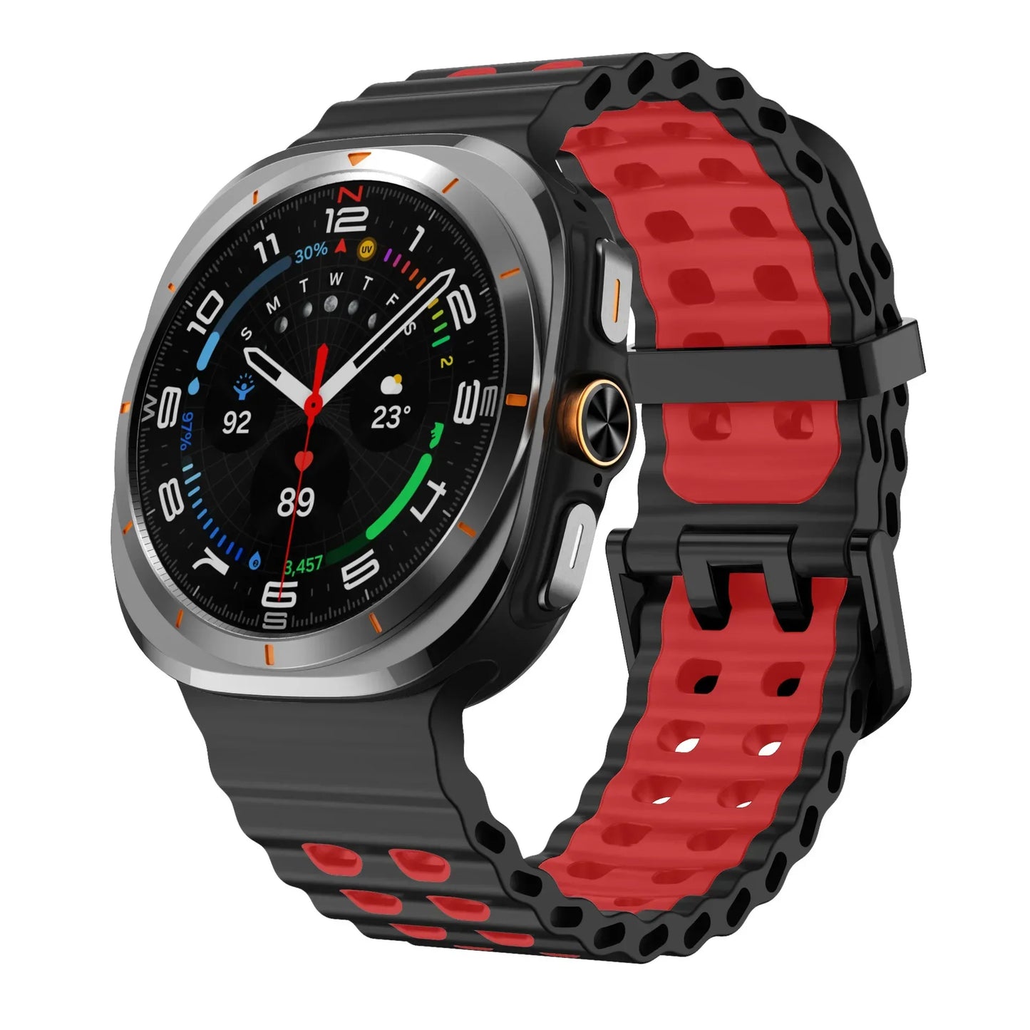 Marine Band For Samsung Galaxy Watch Ultra Strap 47mm Accessories Sport Silicone Correa Bracelet Galaxy Watch 7 ultra 47mm Strap