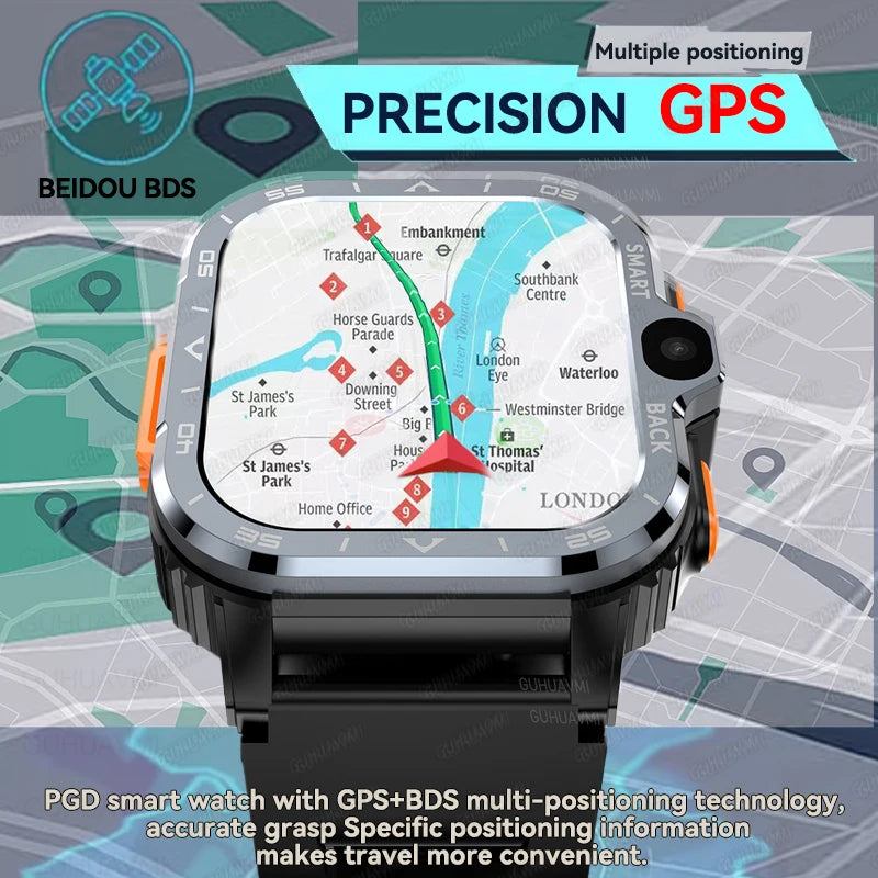 New For XIAOMI PGD Android Smart Watch Men GPS 16G/64G ROM Storage HD Dual Camera  2G 4G SIM WIFI Wireless Fast Internet Access