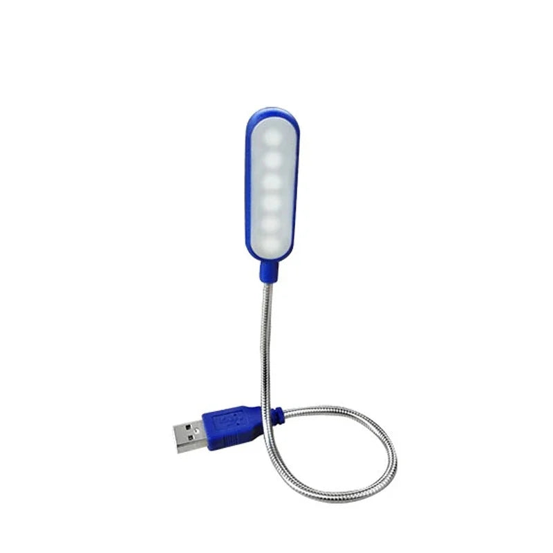 1pc Mini USB LED Lamp With Flexible Arm Portable LED Reading Light Eye-Protection Energy-Saving Mini Night Light Laptop Desktop