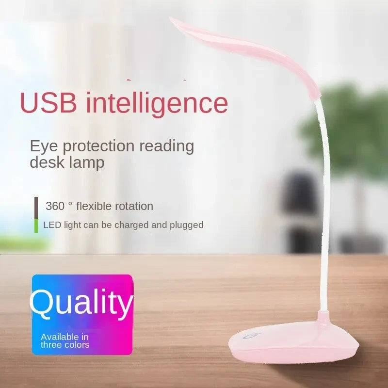 Dormitory Reading the USB Charging LED Lamp That Shield an Eye Beads Three Gears Touch Dimmer Lamp Eye Protection Desk Lamp