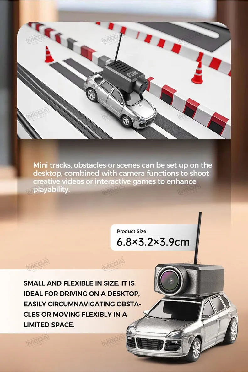 Wltoys 6401-C 1/64 FPV Mini RC Car&Runway Mats 2.4GHz First Person View Gyroscope Remote Control Car with HD Camera Racing Toy