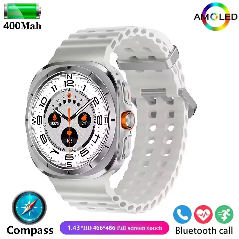 New 2025 Galaxy Watch 7 Ultra 47mm Smart Watch Bluetooth Call Men GPS NFC AMOLED Fitness Tracker Health Smartwatch For Samsung
