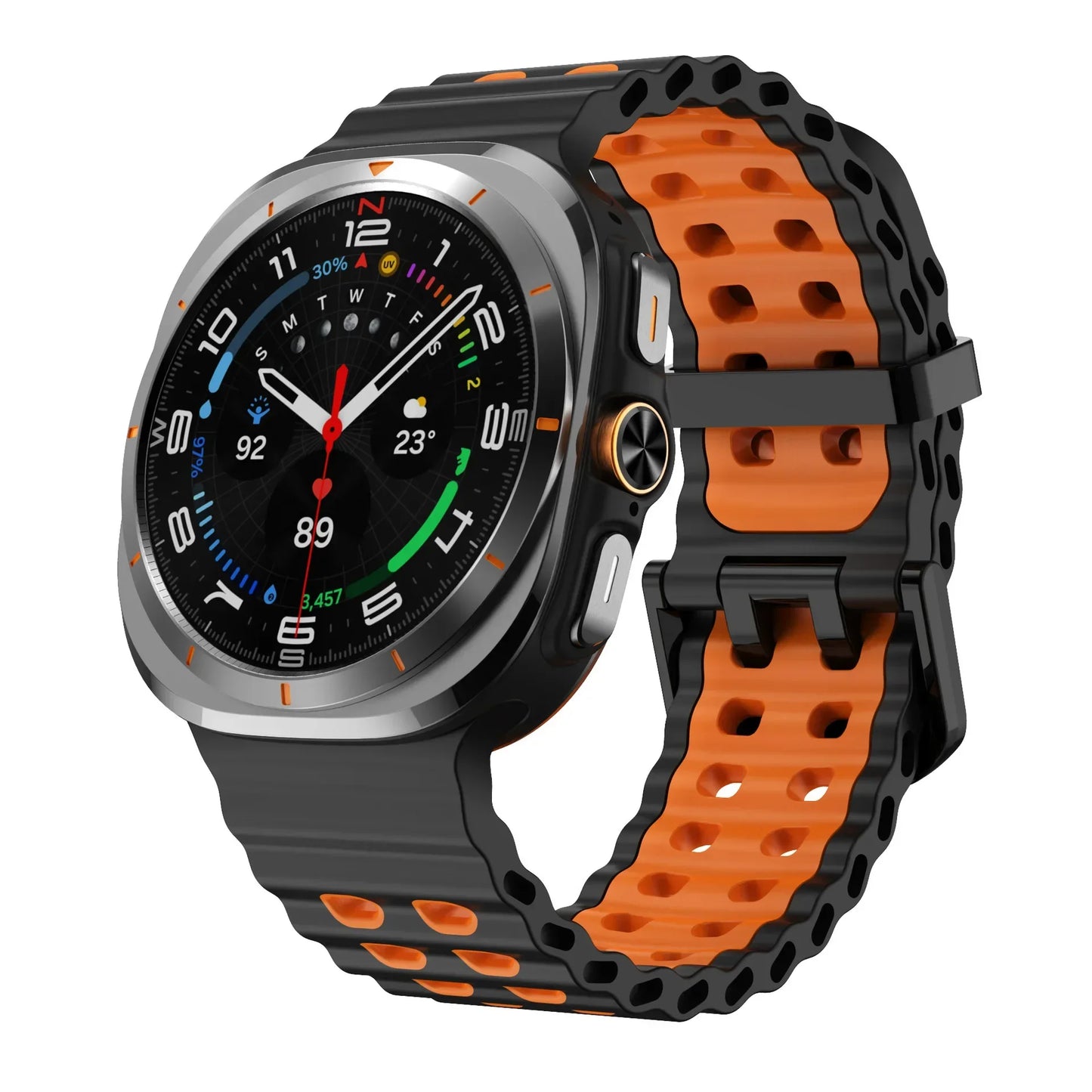 Marine Band For Samsung Galaxy Watch Ultra Strap 47mm Accessories Sport Silicone Correa Bracelet Galaxy Watch 7 ultra 47mm Strap