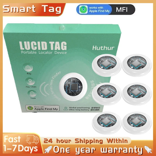 Timethinker Bluetooth GPS Tag Tracker Smart Locator Bag Kids Finder Works with Apple Find My ITag Anti Lost Reminder Device MF1