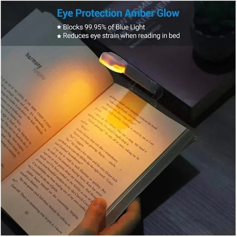 LED USB Rechargeable Book Reading Light Eye Protection Night Light Portable Clip Desk Lights Bookmark Read Light Night Lamp