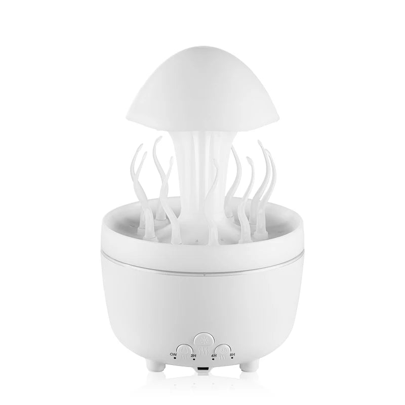 Raindrop Humidifier Jellyfish Seaweed Shape Aromatherapy Diffuser 300ml with Remote Control Can be Timed for Bedroom Office