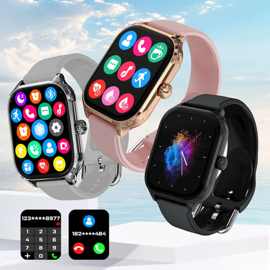 LAXASFIT H9 Smart Watch Dialing Answering Calls Exercise Tracking Heart Rate Sleep Monitor Bluetooth Smartwatch Man Woman Gift