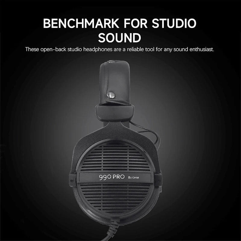 Beyerdynamic DT990 PRO Professional Open-Back Studio Monitor Headphones with High-Resolution Audio for Recording and Mixing