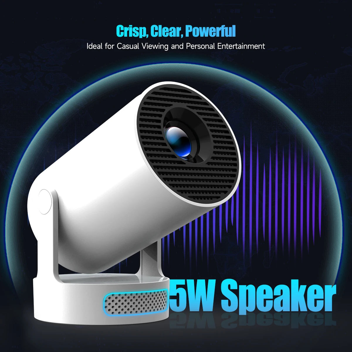 Magcubic Projector Android 11 4K 1280*720P HY300 Pro + Dual Wifi 290ANSI 180°flexible BT5.0 Cinema Outdoor Portable Projector