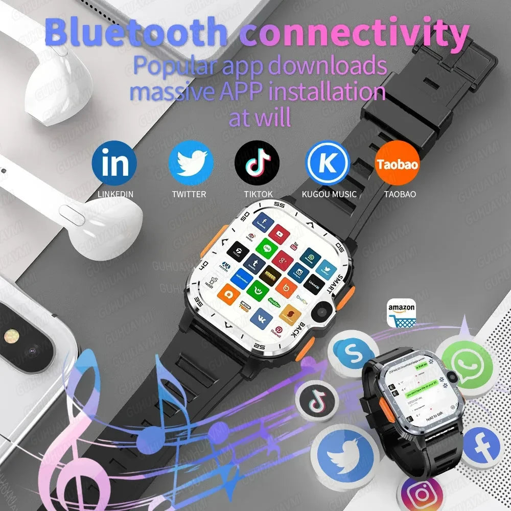 New For XIAOMI PGD Android Smart Watch Men GPS 16G/64G ROM Storage HD Dual Camera  2G 4G SIM WIFI Wireless Fast Internet Access
