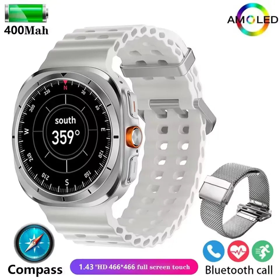 New 2025 Galaxy Watch 7 Ultra 47mm Smart Watch Bluetooth Call Men GPS NFC AMOLED Fitness Tracker Health Smartwatch For Samsung