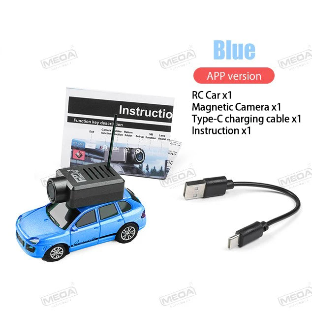 Wltoys 6401-C 1/64 FPV Mini RC Car&Runway Mats 2.4GHz First Person View Gyroscope Remote Control Car with HD Camera Racing Toy