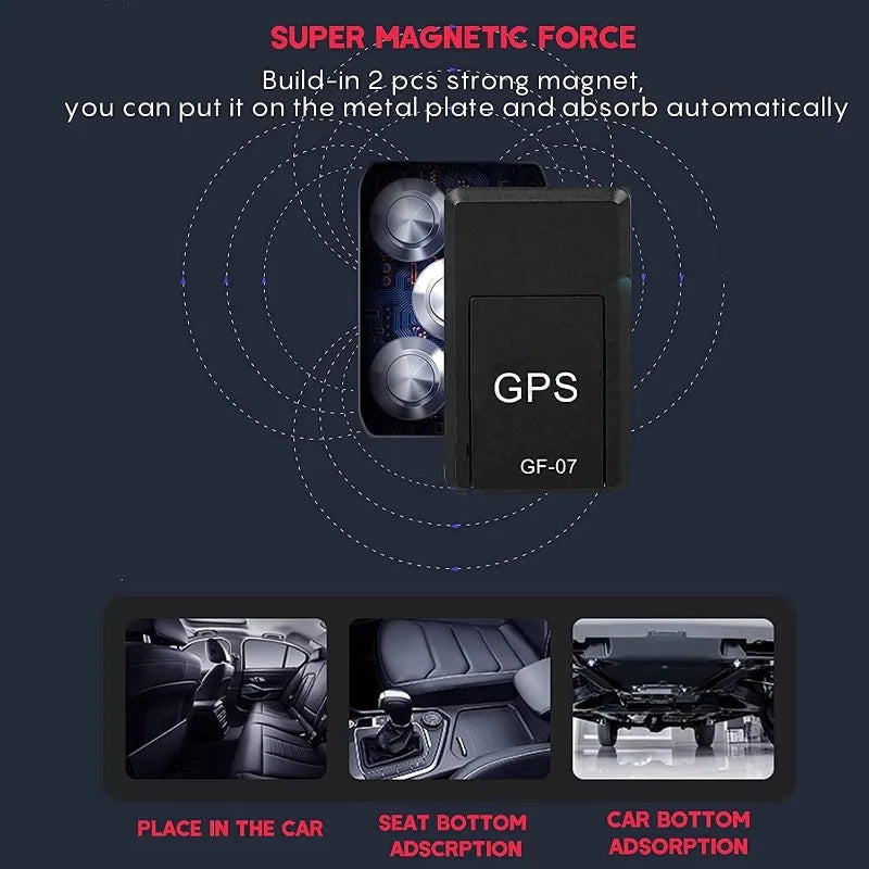 Vehicle GPS tracker, mini magnetic GPS real-time car locator, full coverage, long standby tracker