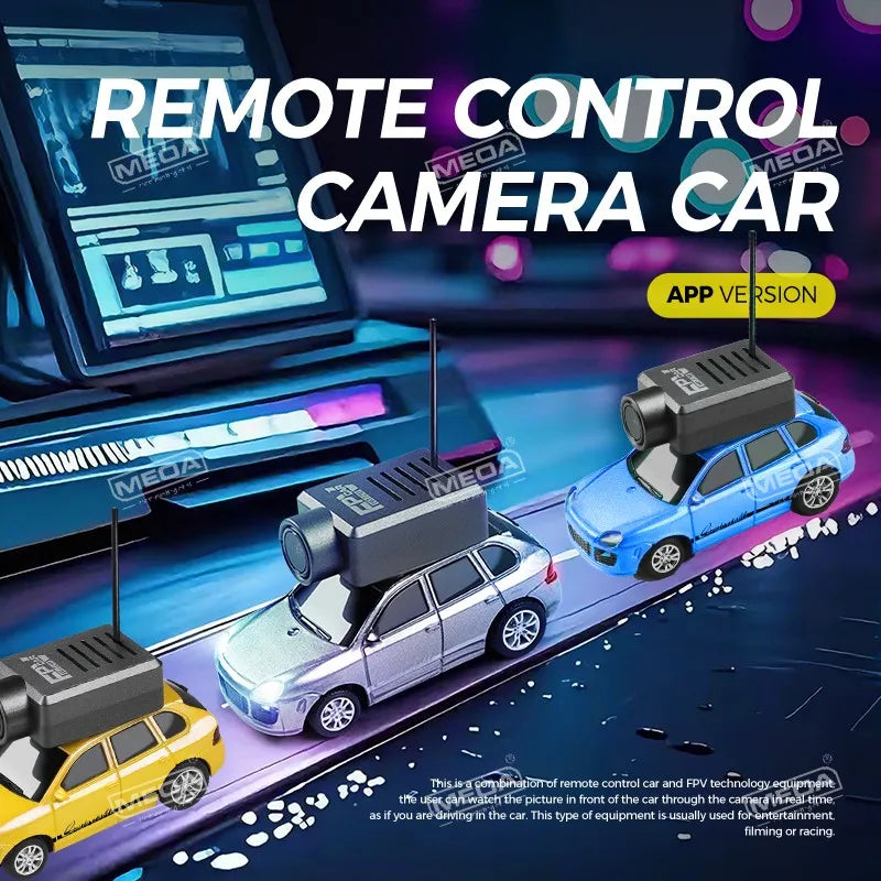 Wltoys 6401-C 1/64 FPV Mini RC Car&Runway Mats 2.4GHz First Person View Gyroscope Remote Control Car with HD Camera Racing Toy