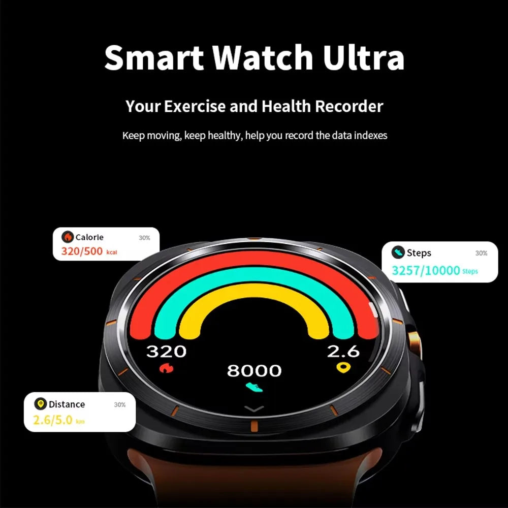 New 2025 Galaxy Watch 7 Ultra 47mm Smart Watch Bluetooth Call Men GPS NFC AMOLED Fitness Tracker Health Smartwatch For Samsung