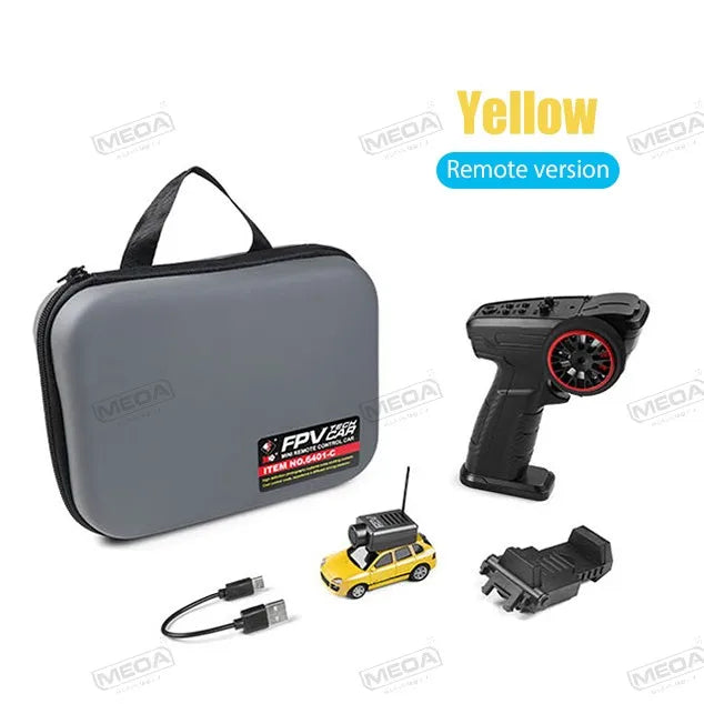 Wltoys 6401-C 1/64 FPV Mini RC Car&Runway Mats 2.4GHz First Person View Gyroscope Remote Control Car with HD Camera Racing Toy