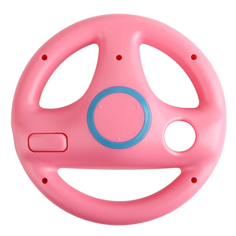3 Color Plastic Game Racing Steering Wheel for Nintendo Wii Remote Controller Racing Wheel for Wii Kart Racing Games Controller