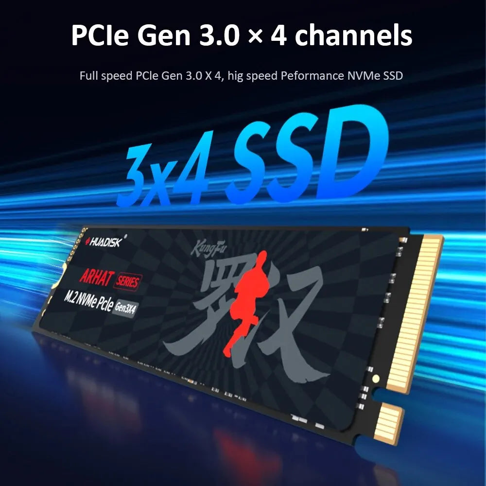 HUADISK SSD NVME M2 Internal Hard Disk 128GB 256GB 512GB 1TB 2TB M2 PCIe 3.0x4 2280 SSD Internal Solid State Drives For Laptop
