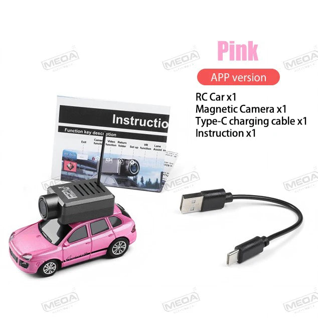 Wltoys 6401-C 1/64 FPV Mini RC Car&Runway Mats 2.4GHz First Person View Gyroscope Remote Control Car with HD Camera Racing Toy