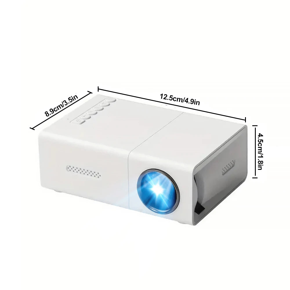 Mini Projector Multimedia LED Home Theater 1080P Portable Projector Devices USB/SD/AV/Hd for Outdoor Movie