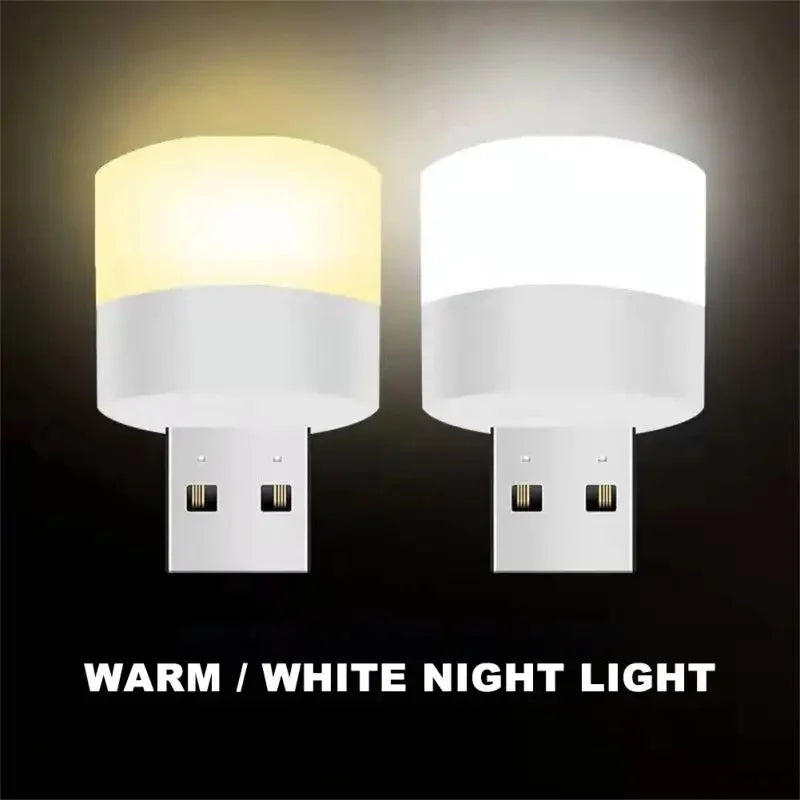 1pc Mini USB LED Lamp With Flexible Arm Portable LED Reading Light Eye-Protection Energy-Saving Mini Night Light Laptop Desktop